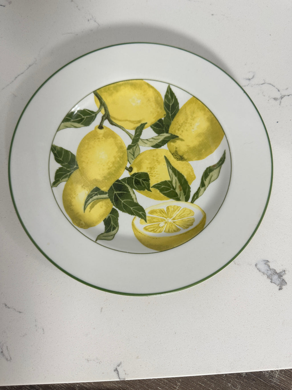 American Atelier Harvest Fruit Lemon Plate | 8-Inch Porcelain