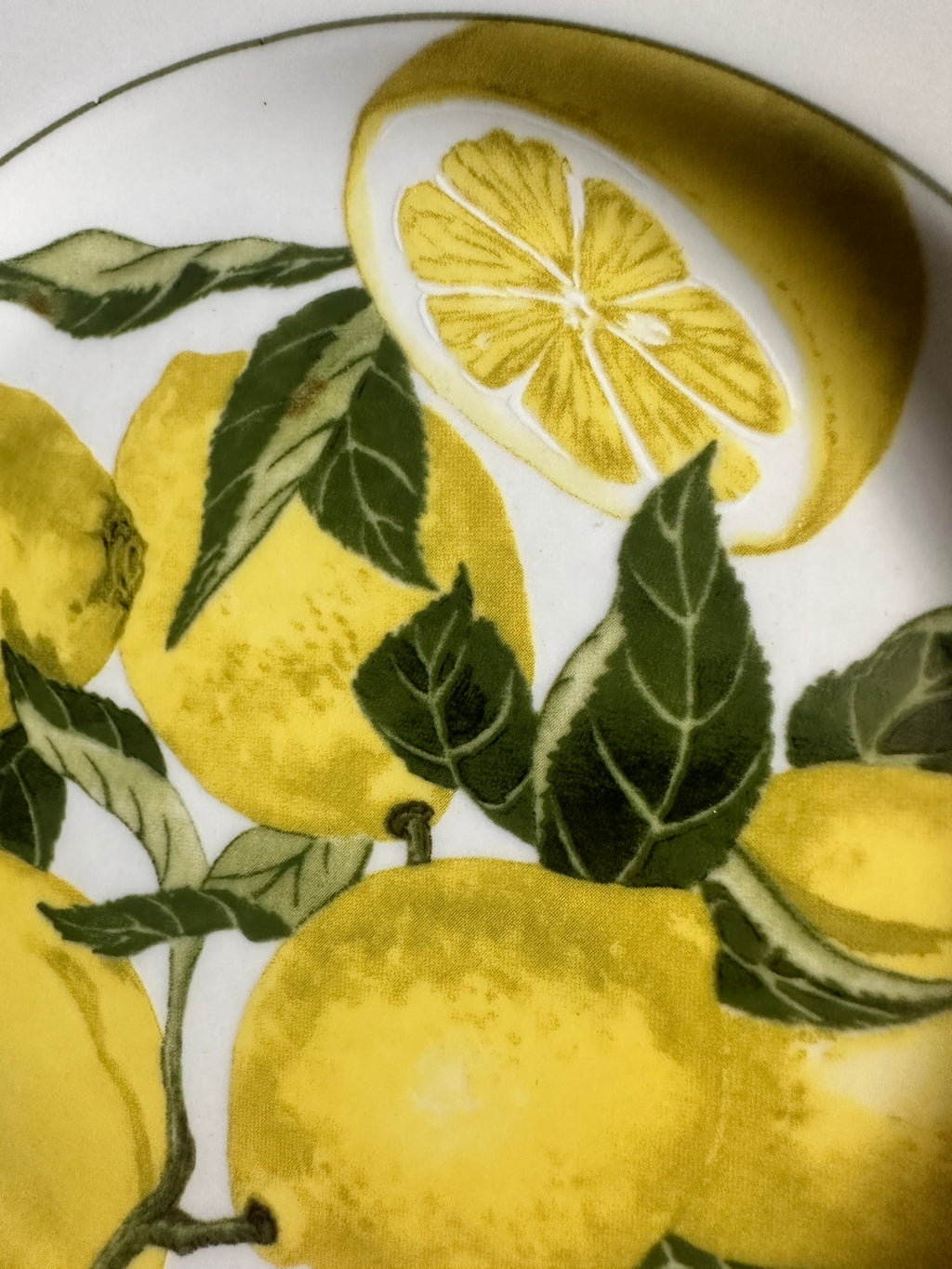 American Atelier Harvest Fruit Lemon Plate | 8-Inch Porcelain