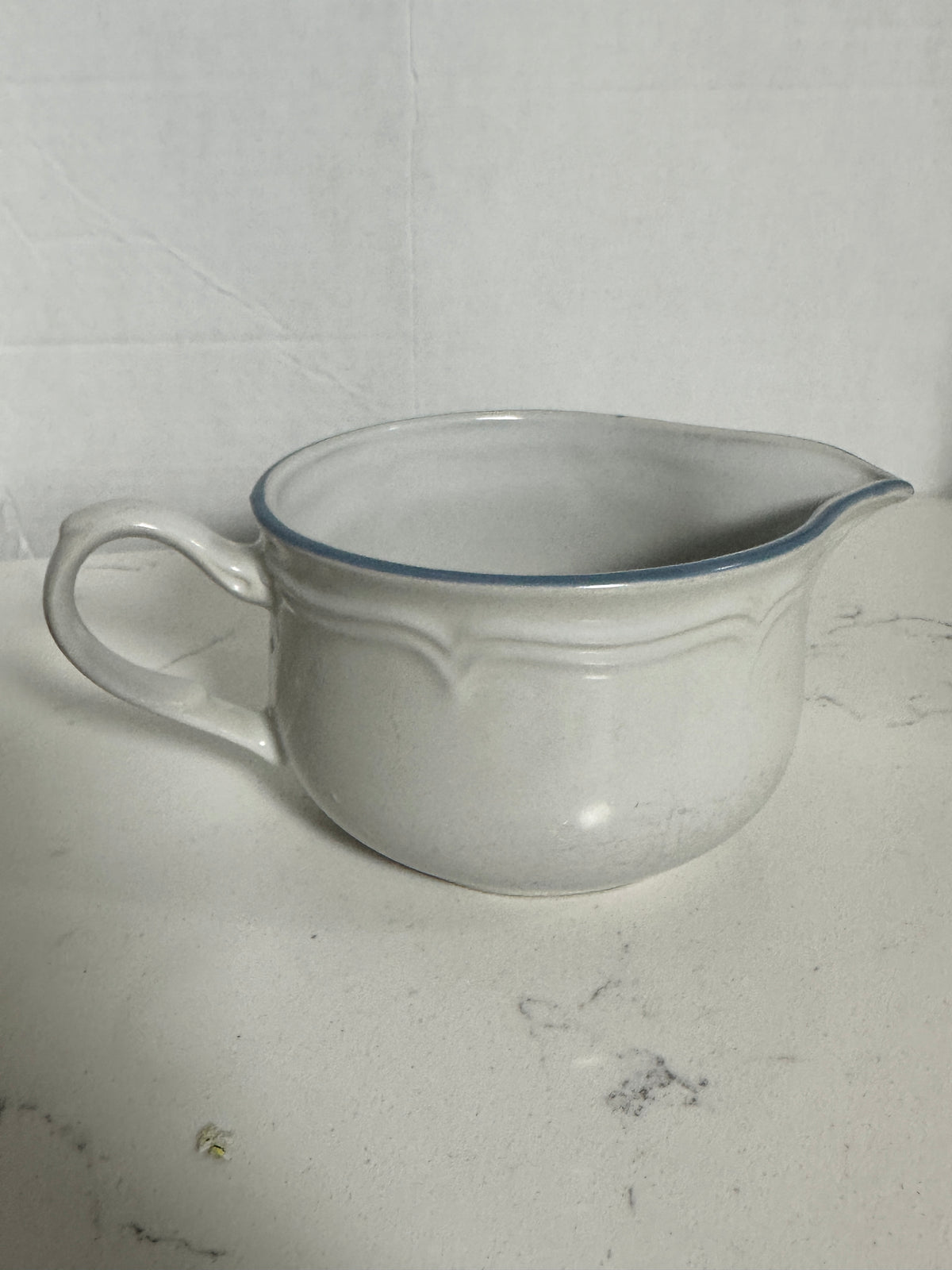 The Covington Edition Blue Floral Stoneware Gravy Boat | Japan