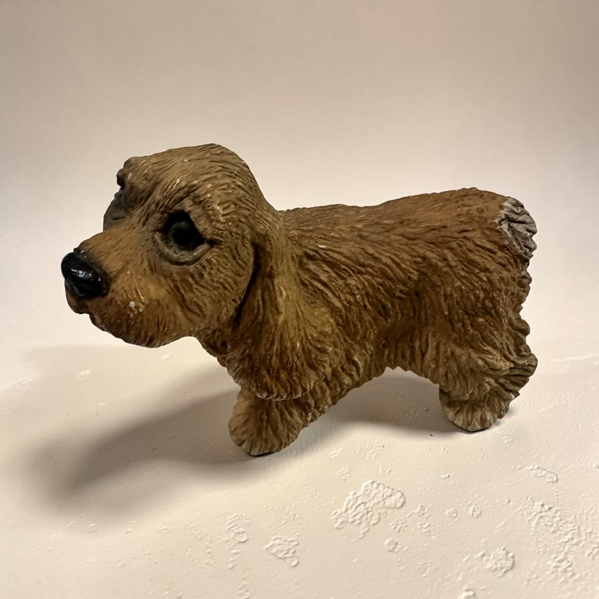 Vintage Stone Critters Blonde Cocker Spaniel SC-085 | United Design Dog Figurine | Cocker Spaniel Collectible | Vintage Dog Decor