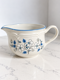 The Covington Edition Blue Floral Stoneware Gravy Boat | Japan