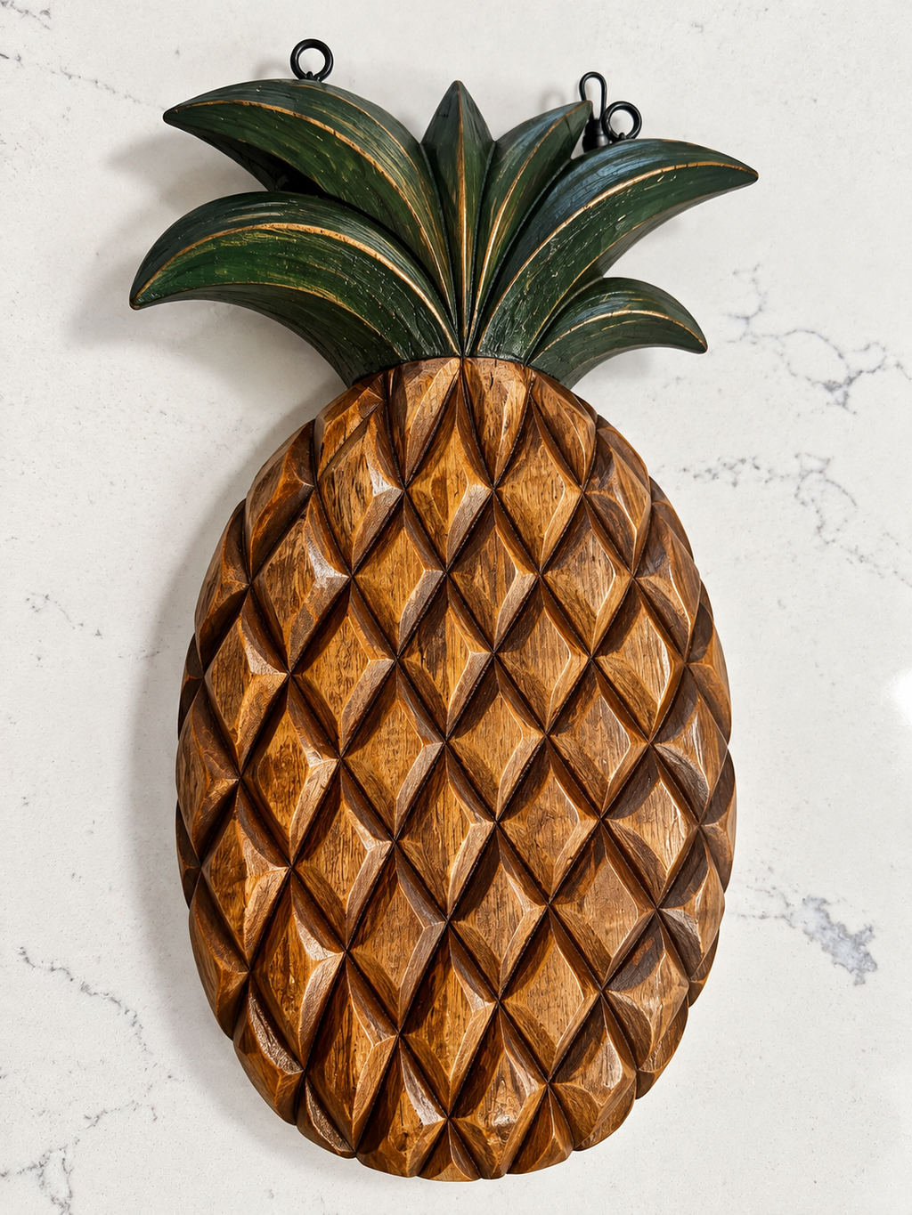 Pineapple Wall Hanging | 11-Inch Textured Tropical Decor