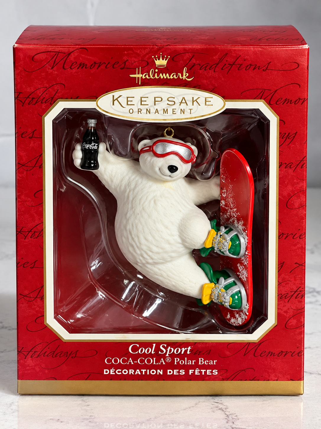 2001 Hallmark “Cool Sport” Coca-Cola Polar Bear Ornament